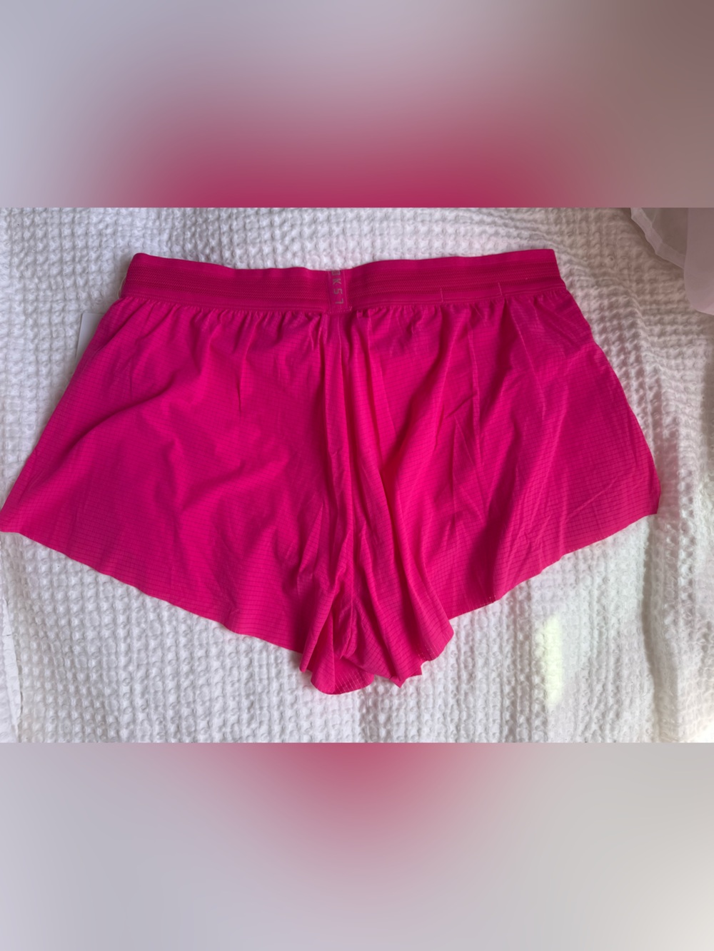 LSKD Women’s Athletic Hot Ultra Pink Running Accelerate Shorts size Large - Picture 9 of 9